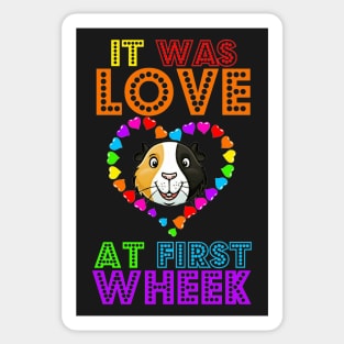 It Was Love at First Wheek Sticker